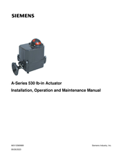 Siemens A266.530 Installation, Operation And Maintenance Manual