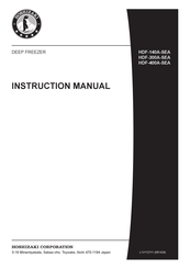 Hoshizaki HDF-140A-SEA Instruction Manual
