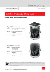 ACO UF duo Instructions For Use Manual