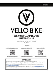 Vello SUB Original Operating Instructions