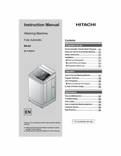 Hitachi SF-P160ZCV Instruction Manual