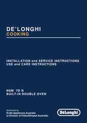 DeLonghi NSM 7D N Installation And Service Instructions Manual