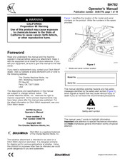 Charles Machine Works DitchWitch BH782 Operator's Manual