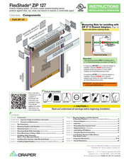 Draper FlexShade ZIP 127 Instructions Manual