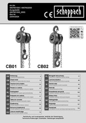 Scheppach cb 02 Instruction Manual