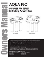 Canature WaterGroup AQUA FLO 475 PRO Series Owner's Manual