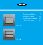 M-E KTE-1 Instruction Manual