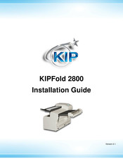 KIP KIPFold 2800 Installation Manual