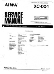 Aiwa XC-004H Service Manual