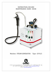 Omec GP.92.5 Instruction, Use And Maintenance Manual