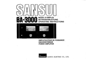 Sansui BA-3000 Operating Instructions Manual