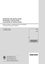 STIEBEL ELTRON CK 150-1 Trend Operation And Installation Manual