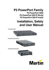 Martin P3 PowerPort 500 IP Install Safety And Users Manual