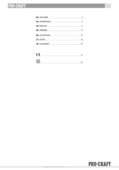 Pro-Craft IGP25 Manual