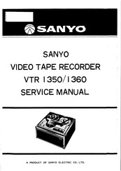 Sanyo VTR 1350 Service Manual