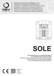 Key Automation SOLE Instructions And Warnings For Installation And Use