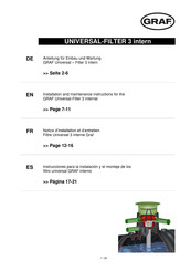 Graf 342047 Installation And Maintenance Instructions Manual