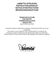 Bimar HF209 Instruction Booklet
