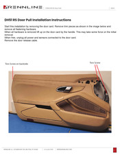 Rennline DH52 Installation Instructions Manual