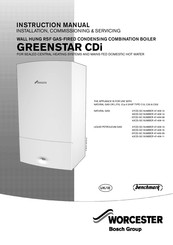 Bosch WORCESTER GREENSTAR 30CDi GC Instruction Manual