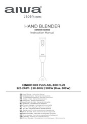 Aiwa KENKIRI Series Instruction Manual