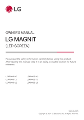 LG MAGNIT LSAP009-T5 Owner's Manual