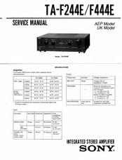 Sony TA-F444E Service Manual