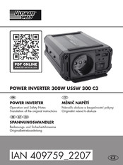 ULTIMATE SPEED 409759 2207 Operation And Safety Notes Translation Of The Original Instructions