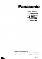 Panasonic TC-25V50R Operating Instructions Manual