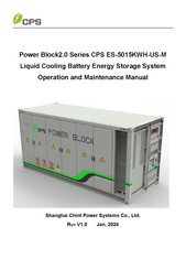 CPS Power Block2.0 Series Operation And Maintenance Manual