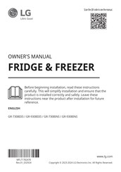 LG GR-930BDIS Owner's Manual