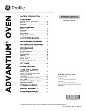 GE Profile ADVANTIUM PSB9120SVSS Owner's Manual