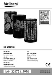 MELINERA 331724 1910 Instructions For Use Manual
