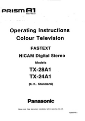 Panasonic PRISM A1 Series Operating Instructions Manual