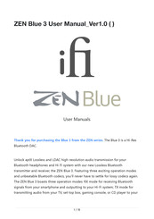 ifi ZEN Blue 3 User Manual