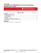 Texas Instruments TPS62050EVM User Manual