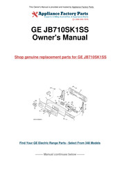 GE JB710SK1SS Owner's Manual
