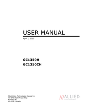 Allied Vision Technologies GC1350CH User Manual