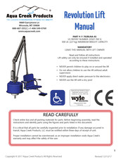 Aqua Creek Products F-702RLNA-01 Manual