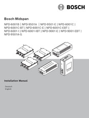 Bosch Midspan NPD-6001C-E Installation Manual