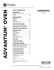 GE Advantium PSB9240 Owner's Manual