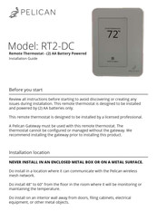 Pelican RT2-DC Installation Manual