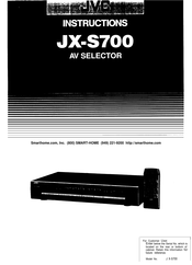 JVC JX-S700 Instructions Manual