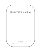 Gold Line ZM1 Operator's Manual