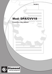 Diamond DPA/CVV18 Installation, Operating And Maintenance Manual