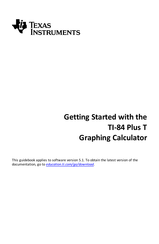 Texas Instruments TI-84 Plus T Getting Started