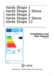 Varde Shape 13 Installation And User Manual
