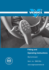 Veigel MyCommand Fitting And Operating Instructions