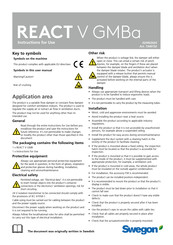 Swegon REACT V GMBa Instructions For Use Manual