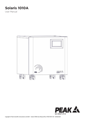 Peak Scientific Solaris 1010A User Manual